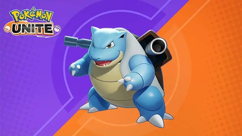 Blastoise z działkami wodnymi, gotowy do strzału