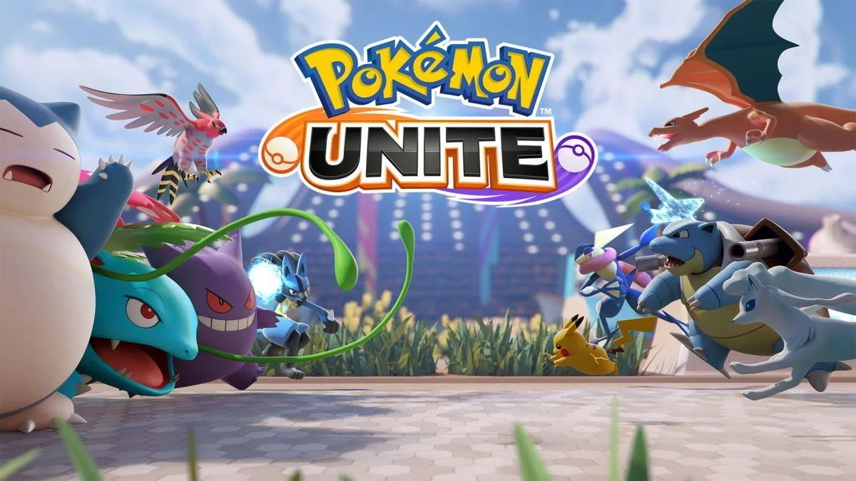 Grupa Pokémonów gotowych do walki na arenie z holograficznym interfejsem